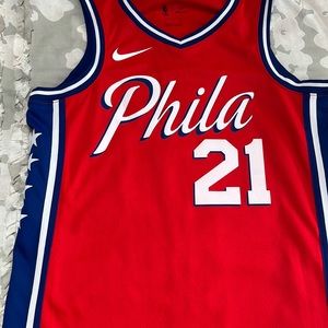 Sixers Joel Embiid dri fit jersey alternate